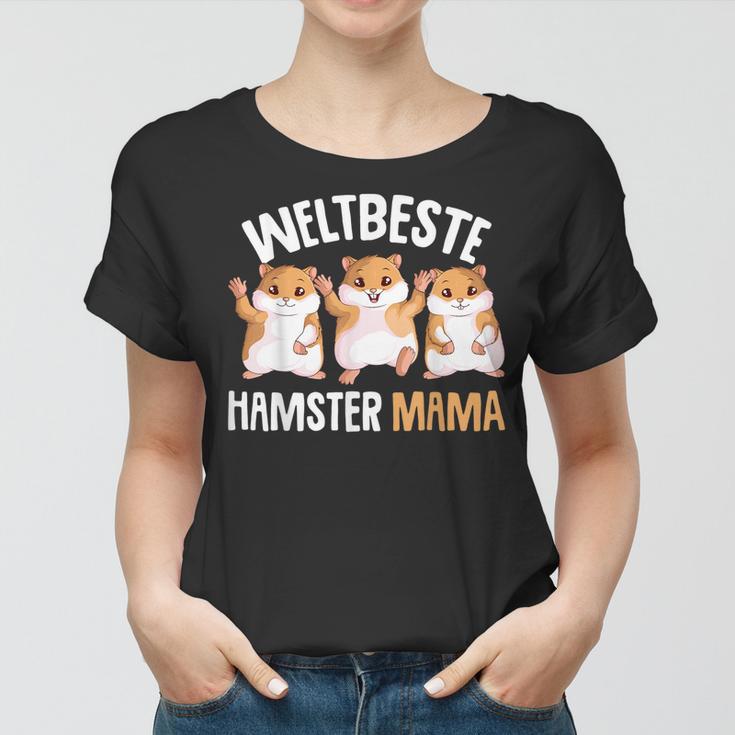 Hamster Mama Goldhamster Damen Mädchen Frauen Tshirt