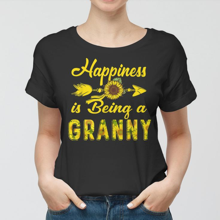 Happiness Is Being A Granny Sunflower Mothers Day Gift Women T-shirt