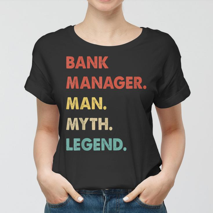 Herren Bankdirektor Mann Mythos Legende Frauen Tshirt