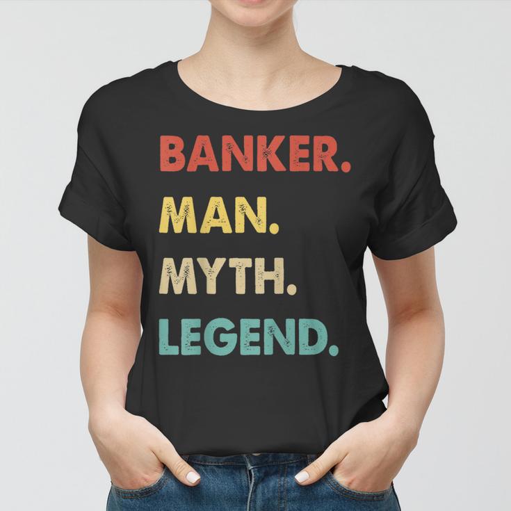 Herren Banker Mann Mythos Legende Frauen Tshirt