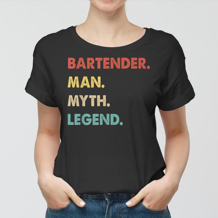 Herren Barkeeper Mann Mythos Legende Frauen Tshirt