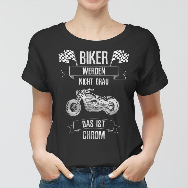 Herren Biker Werden Nicht Grau Das Ist Chrom V2 Frauen Tshirt