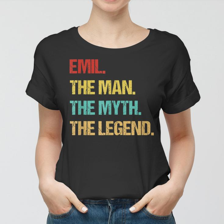 Herren Emil Der Mann Der Mythos Die Legende Frauen Tshirt