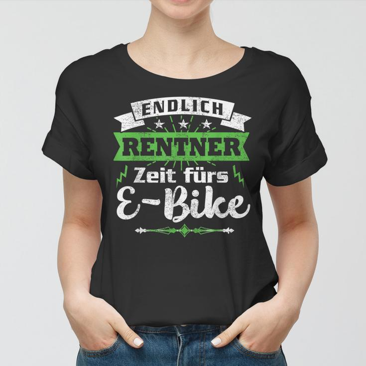 Herren Endlich Rentner Zeit Fürs E-Bike Radfahrer Frauen Tshirt