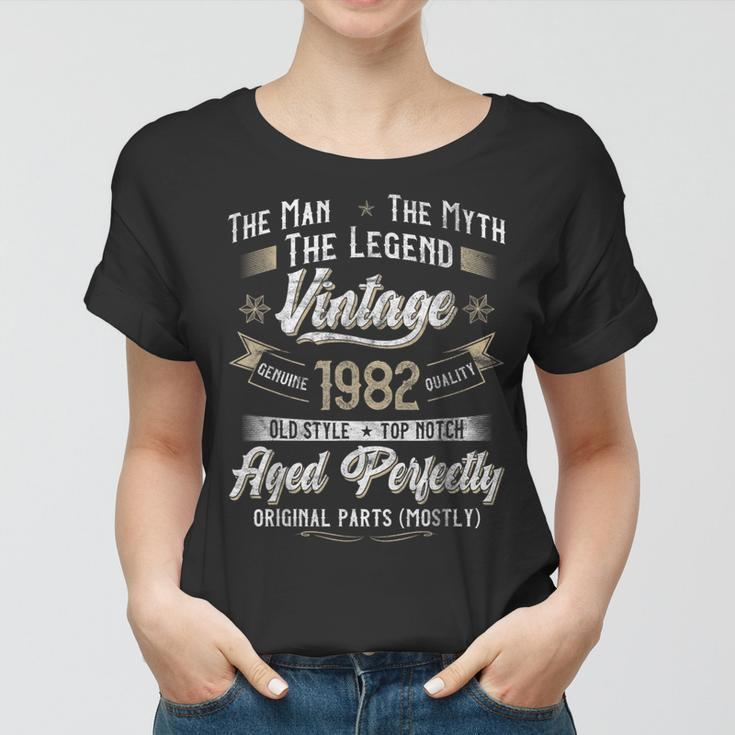 Herren Frauen Tshirt 41. Geburtstag - Mythos & Legende 1982 Vintage Design