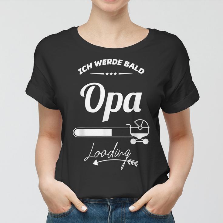 Herren Ich Werde Bald Opa Enkel Enkelin Großvater Spruch Frauen Tshirt