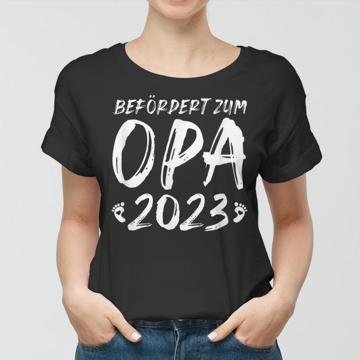 Herren Ich Werde Opa 2023 Schwangerschaft Verkünden Frauen Tshirt