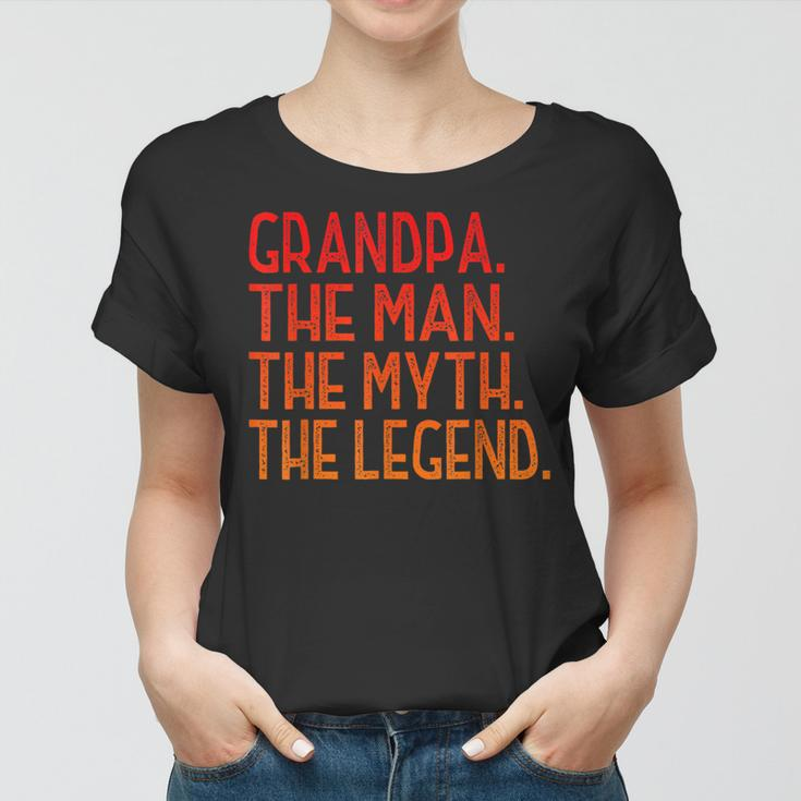 Herren Opa Der Mann Der Myth The Legend Großvater V2 Frauen Tshirt