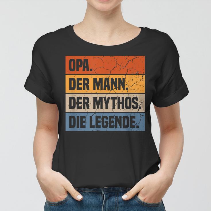 Herren Opa Der Mann Der Mythos Die Legende Großvater Geschenk Frauen Tshirt