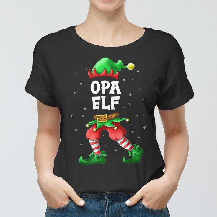 Herren Opa Elf Partnerlook Familien Outfit Weihnachten Frauen Tshirt