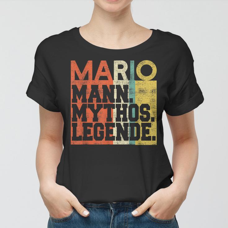 Herren Retro Mario Mann Mythos Legende Geburtstag Geschenk Frauen Tshirt