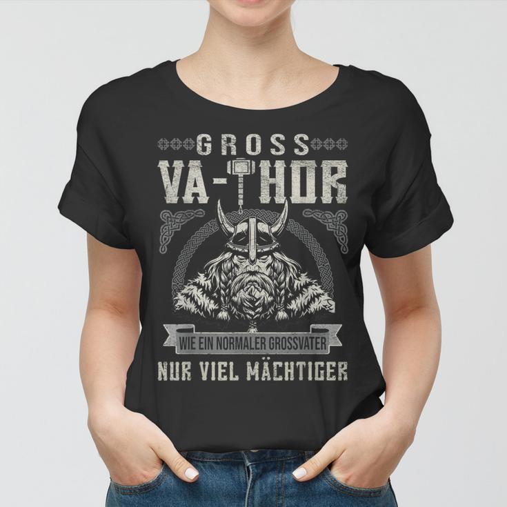 Herren Vathor Groß-Vathor Wikinger Opa Vatertag Großvater Frauen Tshirt