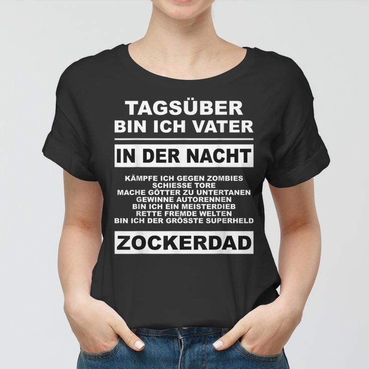 Herren Zockerdad Pc Spiele Gaming Zocken Konsole Frauen Tshirt