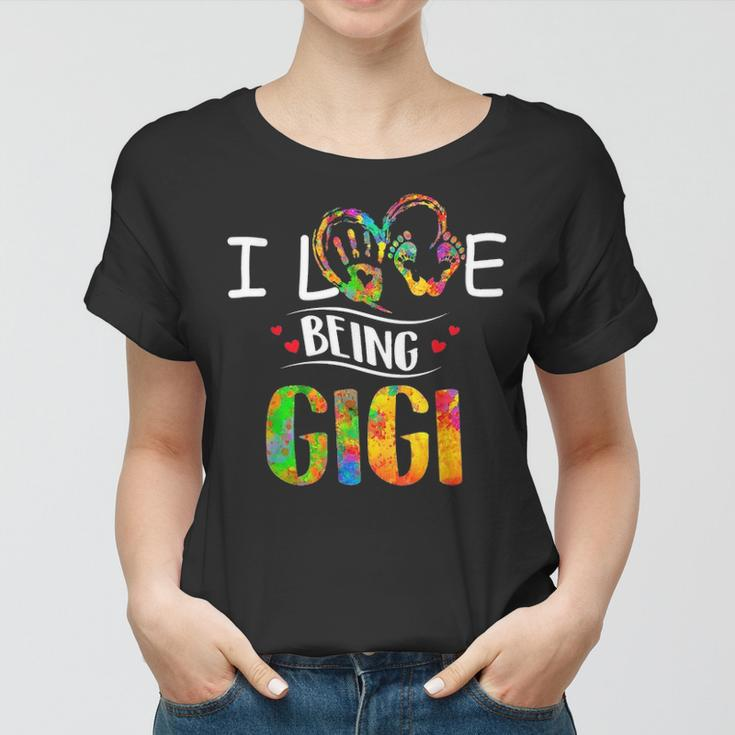 I Love Being A Gigi Art Matching Family Mother Day Women T-shirt