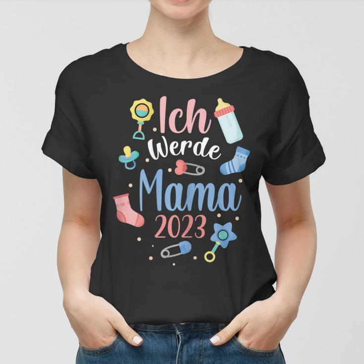 Ich Werde Mama 2023 Frauen Tshirt, Süßes Outfit für werdende Mütter