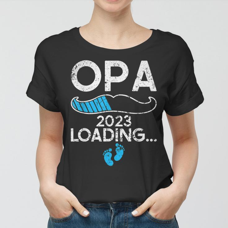 Ich Werde Opa 2023 Loading Schwangerschaft Verkündung Frauen Tshirt
