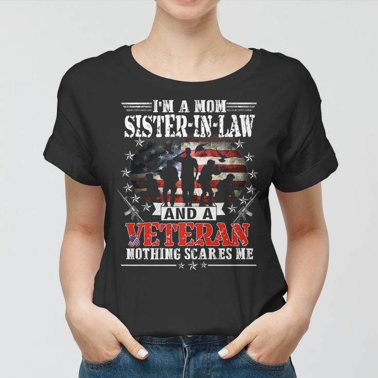 Im A Mom Sister-In-Law Veteran Mothers Day Funny Patrioitc Women T-shirt