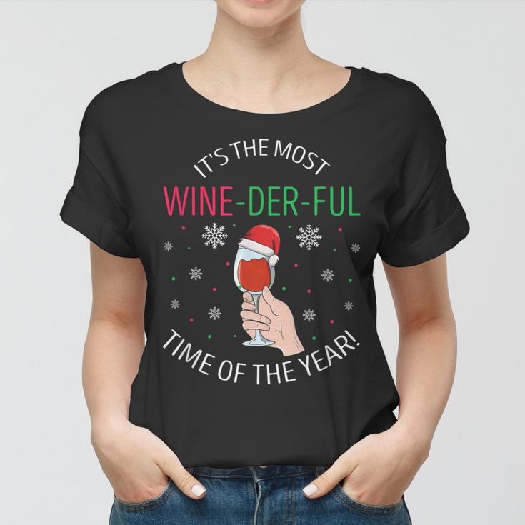 Its The Most Wine-Der-Ful Time Of The Year Lustiges Geschenk Frauen Tshirt