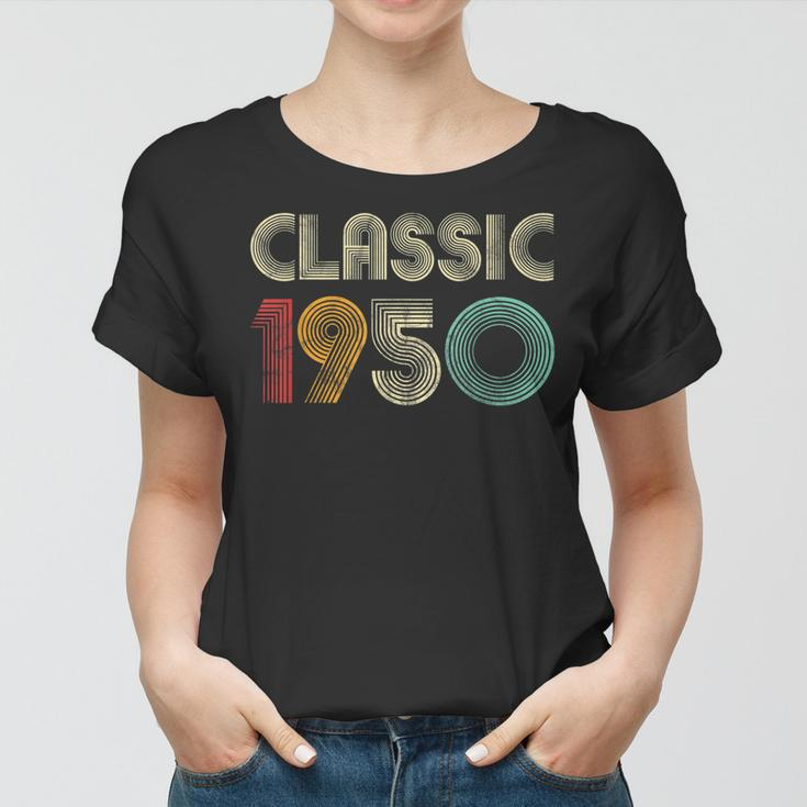 Klassisch 1950 Vintage 73 Geburtstag Geschenk Classic Frauen Tshirt