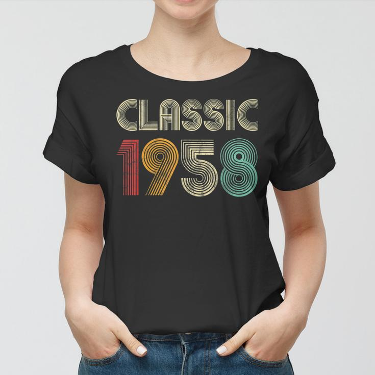 Klassisch 1958 Vintage 65 Geburtstag Geschenk Classic Frauen Tshirt