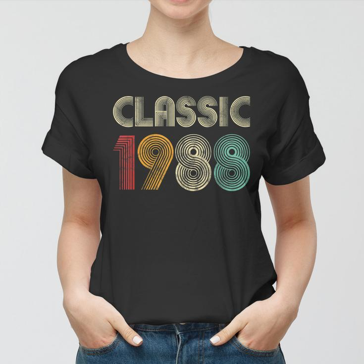 Klassisch 1988 Vintage 35 Geburtstag Geschenk Classic Frauen Tshirt