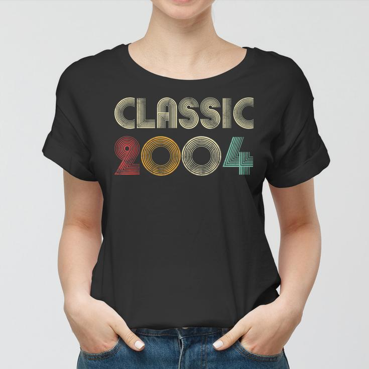 Klassisch 2004 Vintage 19 Geburtstag Geschenk Classic Frauen Tshirt