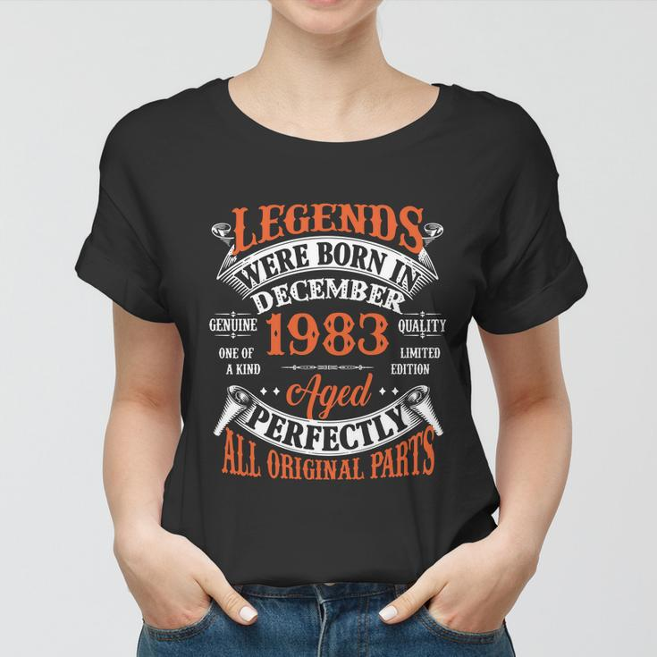 Legend 1983 Vintage 40Th Birthday Born In December 1983 V2 Women T-shirt