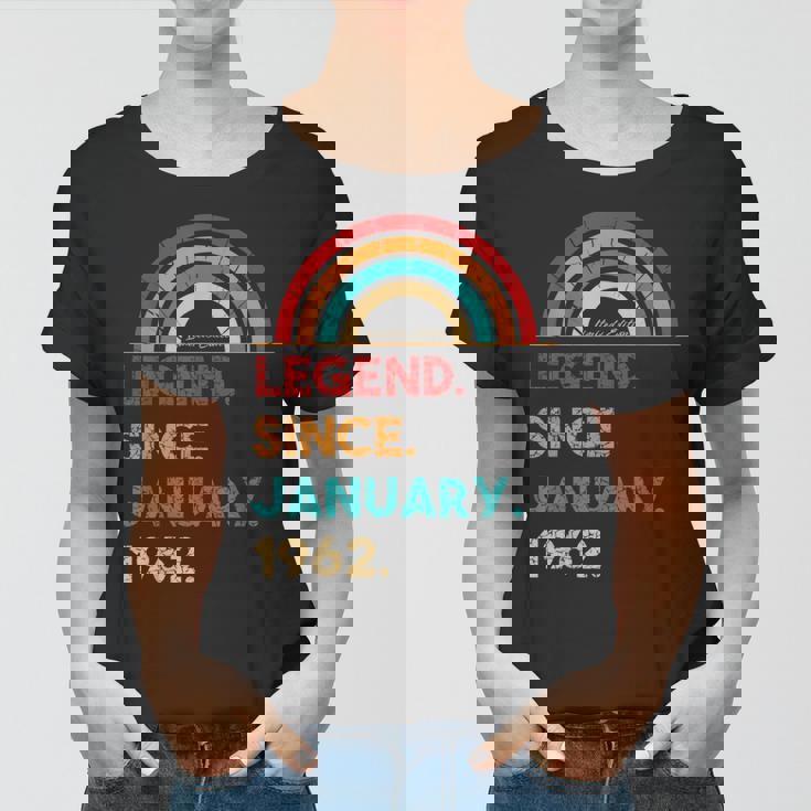 Legend Since Januar 1962 61 Geburtstag Geschenk Born In 1962 Frauen Tshirt