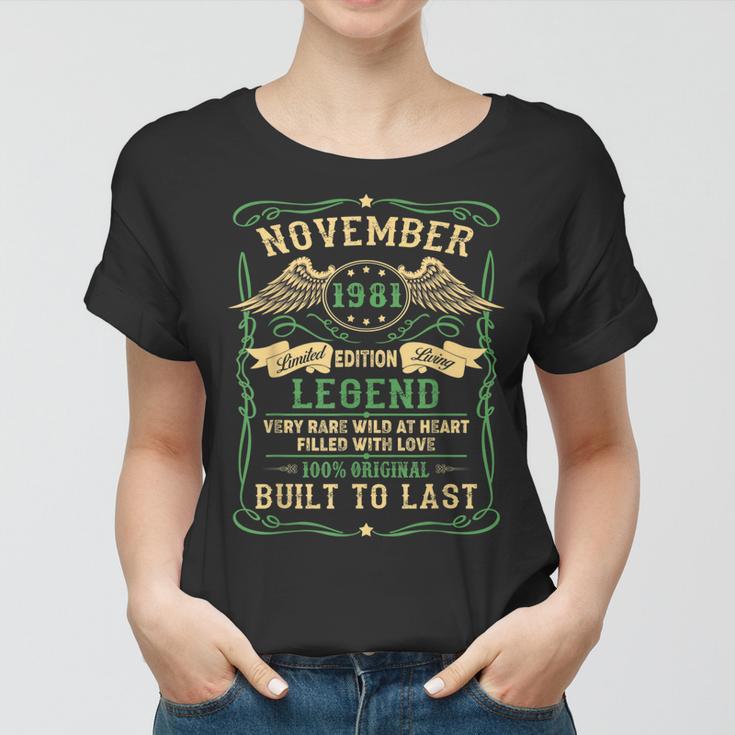 Legendär Geboren im November 1981, 39. Geburtstag Frauen Tshirt für Männer und Frauen