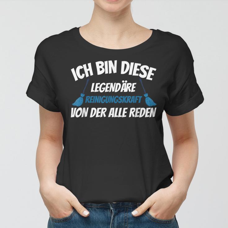 Legendäre Reinigungskraft Putzen Reinigen Spruch Frauen Tshirt