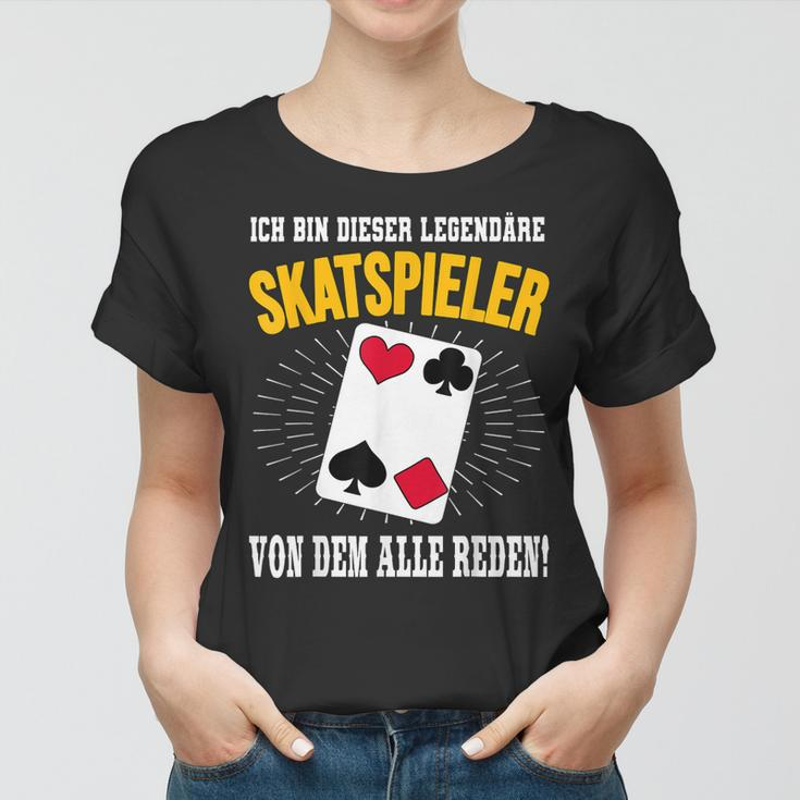 Legendäre Skatspieler Skatkarten Skat Spielen Skatspieler Frauen Tshirt