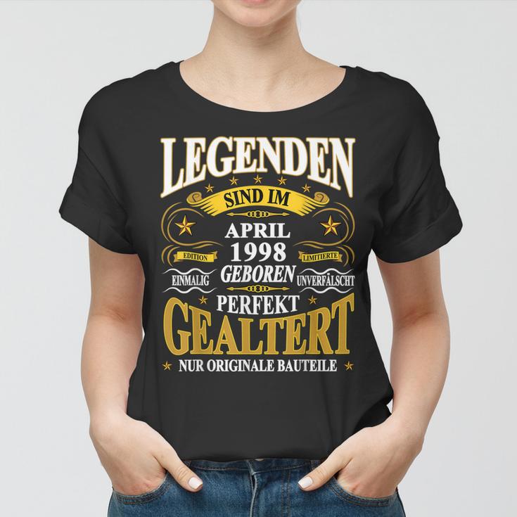 Legenden Sind Im April 1998 Geboren 25 Geburtstag Lustig V2 Frauen Tshirt