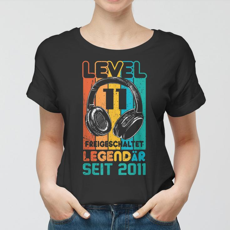 Level 11 Jahre Geburtstags Junge Gamer 2011 Geburtstag V2 Frauen Tshirt