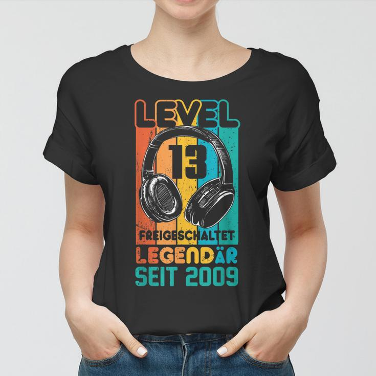 Level 13 Jahre Geburtstags Junge Gamer 2009 Geburtstag Frauen Tshirt