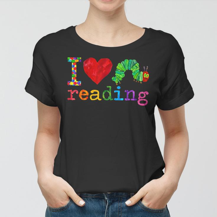 Librarian - I Love Reading - Hungry Caterpillar - Teacher Women T-shirt