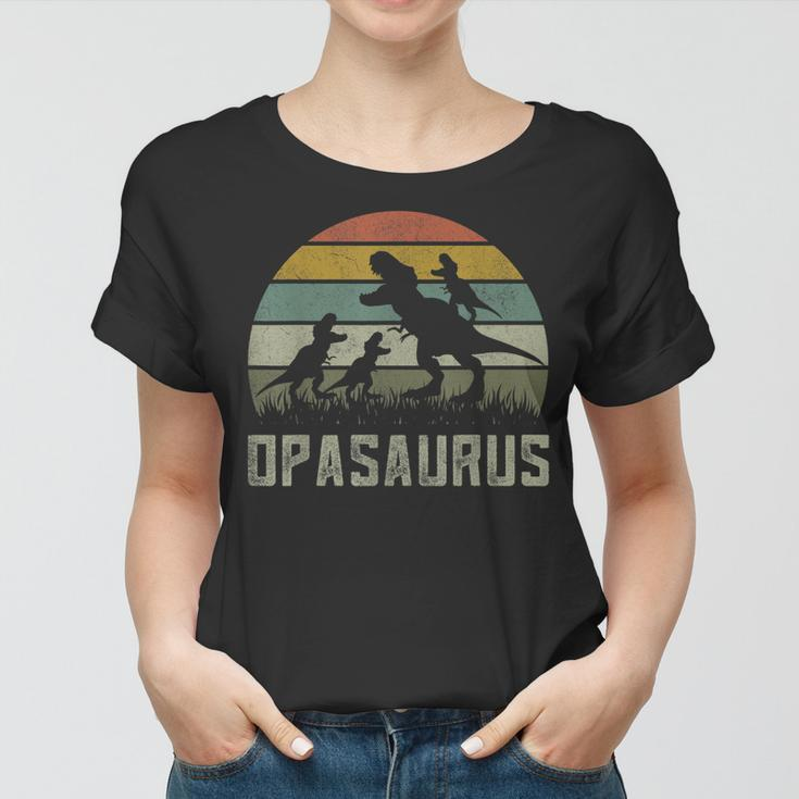 Lustiges Opa Dinosaurier Frauen Tshirt, Saurier Motiv für Großväter