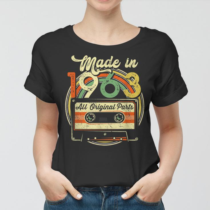 Made In 1963 58 Geburtstag Geschenke Kassettenband Vintage Frauen Tshirt