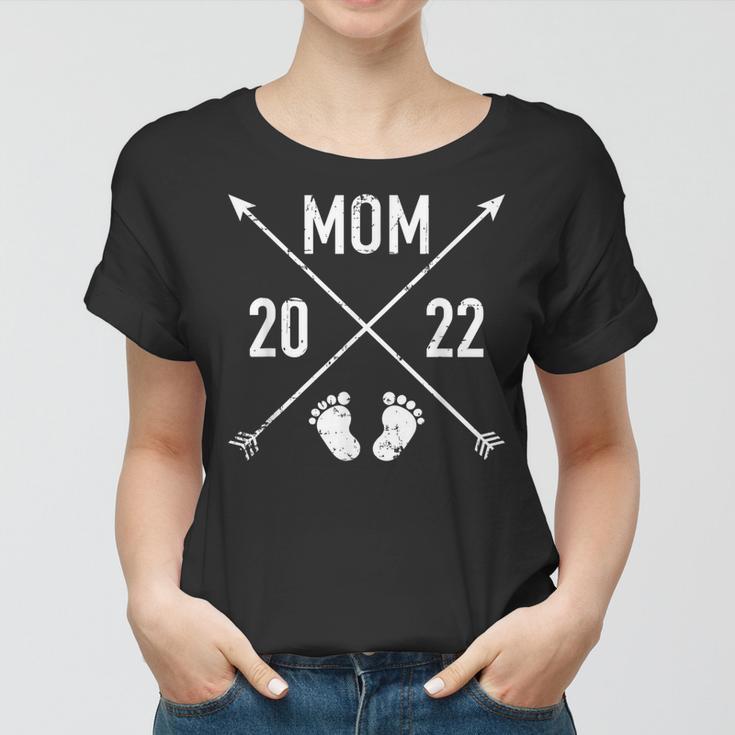 Mama 2022 Hipster Zukünftige Mutter Frauen Tshirt