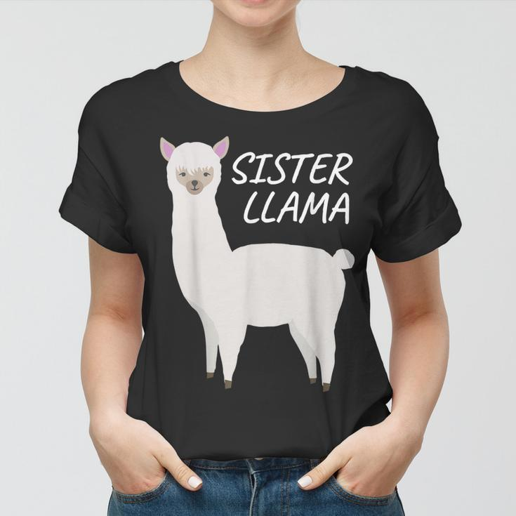 Matching Family Llama Gift Sister Llama For Sis Women T-shirt
