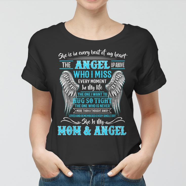 Memory Of Parents In Heaven Gift For Daughter Son Loss Mom Women T-shirt