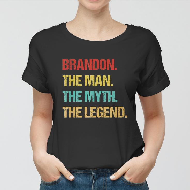Mens Brandon The Man The Myth The Legend V2 Women T-shirt