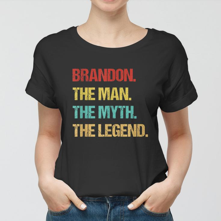 Mens Brandon The Man The Myth The Legend Women T-shirt