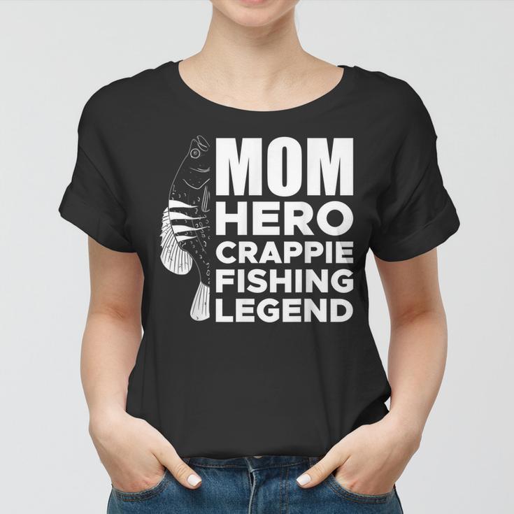 Mom Hero Crappie Fishing Legend Muttertag V2 Frauen Tshirt