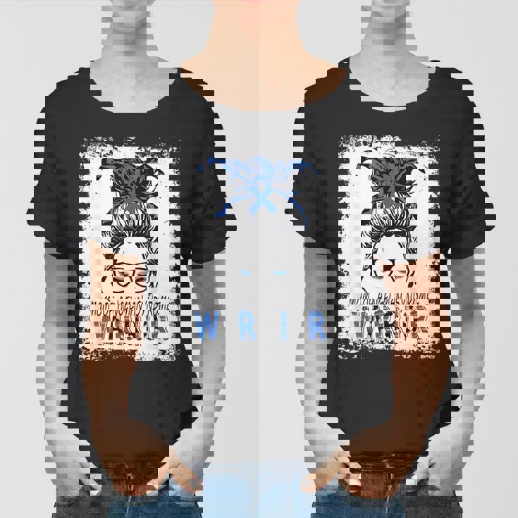 Mom Of Angelman Syndrome WarriorI Wear Blue For Angelmans Women T-shirt