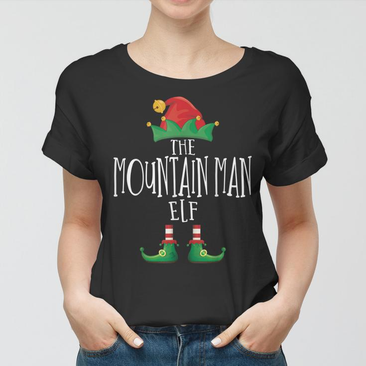 Mountain Man Elf Familie Passender Pyjama Weihnachten Elf Frauen Tshirt