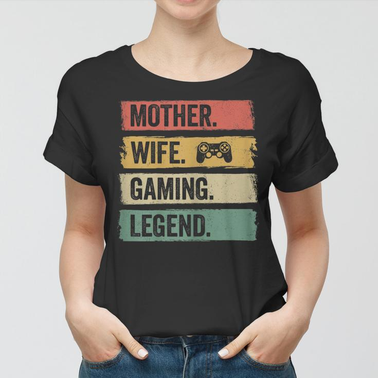 Mutter Video Gaming Legende Vintage Video Gamer Frau Mama Frauen Tshirt