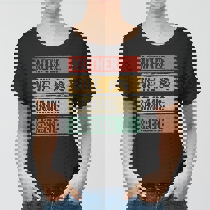 Mutter Video Gaming Legende Vintage Video Gamer Frau Mama Frauen Tshirt