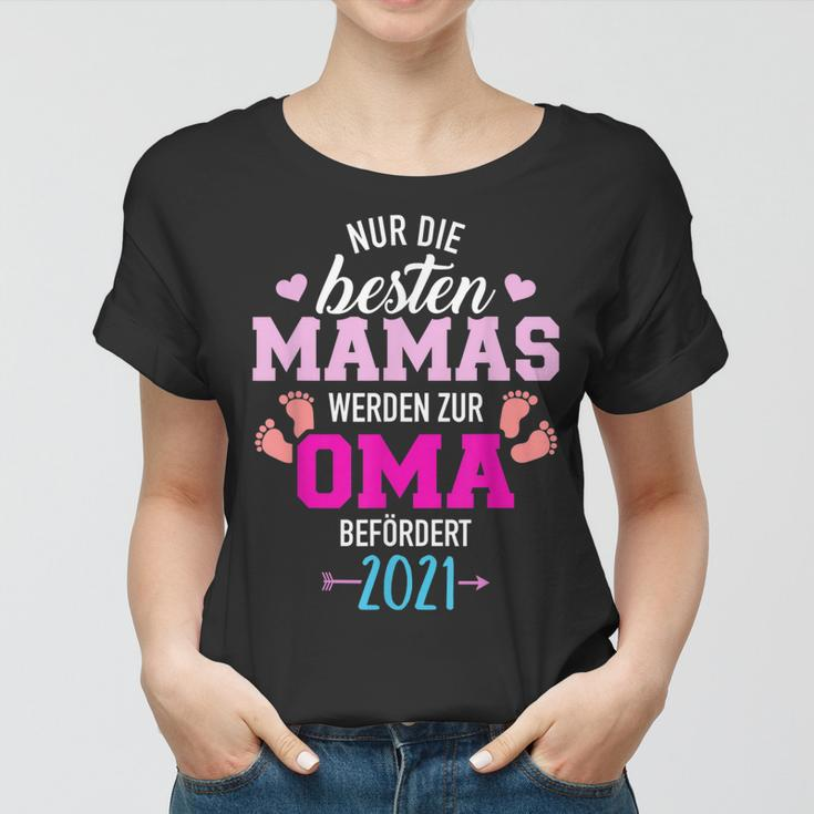 Nur Die Besten Mamas Weren Zur Oma Befördert 2021 Frauen Tshirt