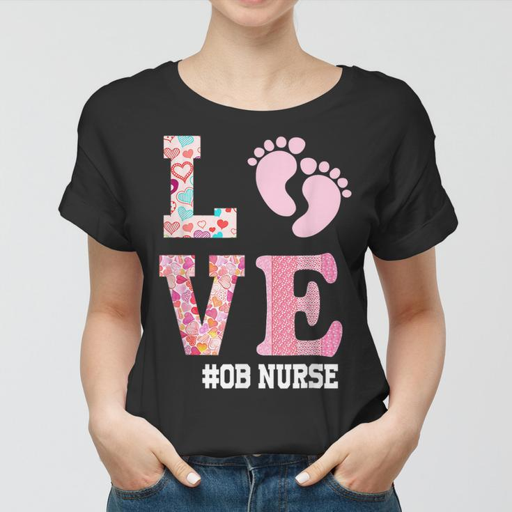 Ob Nurse Valentines Day Delivery Labor Nursing Lovers V2 Women T-shirt