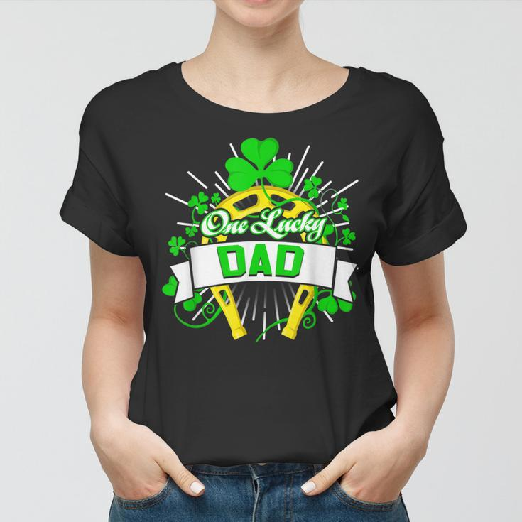 One Lucky Dad Happy St Patricks Day Shamrock Gifts Family Women T-shirt